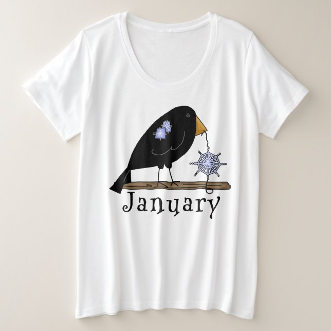Jan. Gal-  Women's Plus-Size Basic T-Shirt (Design Front)