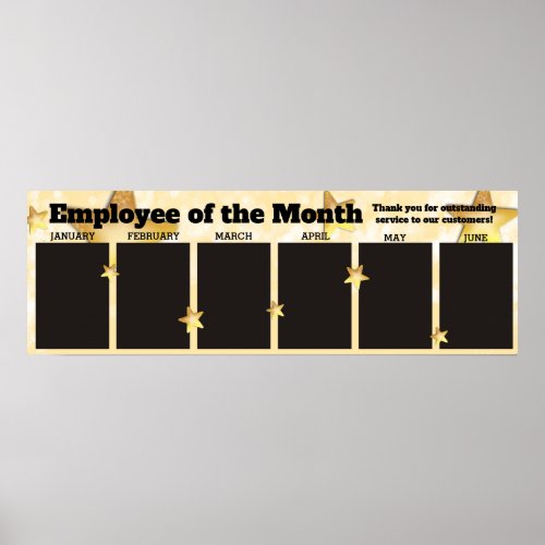 JAN_JUN employee of the month photo display Poster