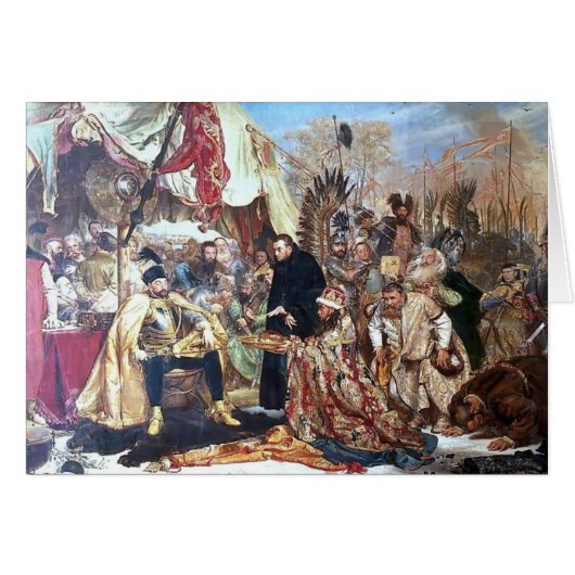 Jan Matejko- Bathory at Pskov Cards (Front Horizontal)