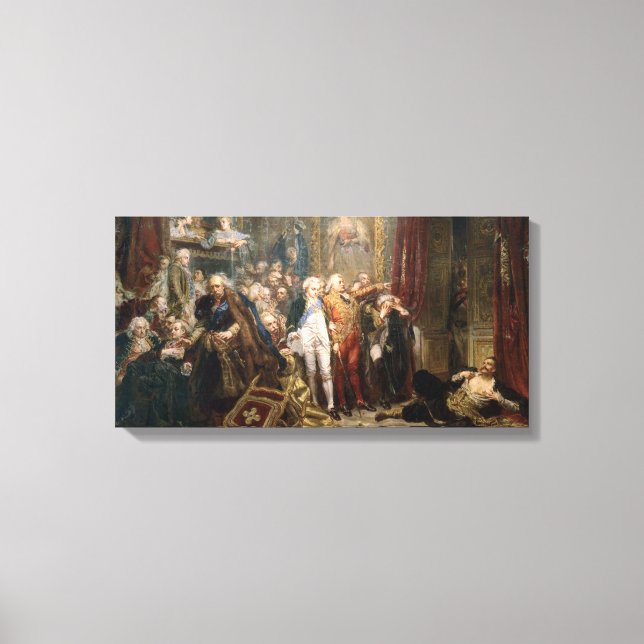 Jan Matejko Rejtan, or the Fall of Poland Canvas Print (Front)