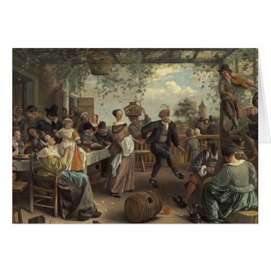 jan steen the dancing couple cards (Front Horizontal)