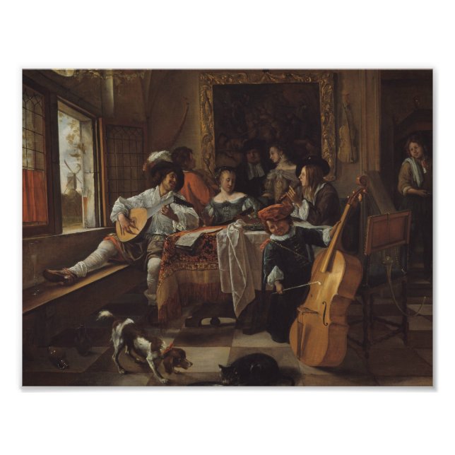 Jan Steen - The Family Concert Photo Print (Front)
