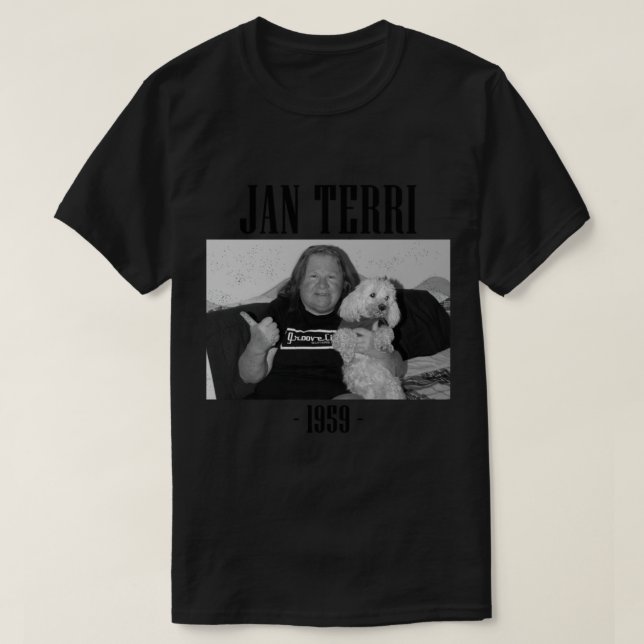 Jan Terri - 1959 - Black _amp_ White   T-Shirt (Design Front)