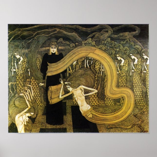 Jan Tooroop ~ Fatalism Art Nouveau poster (Front)