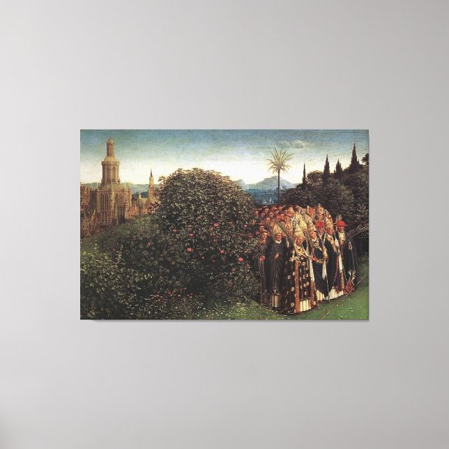Jan van Eyck -Adoration of the Lamb-1432 / Canvas Print (Front)