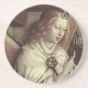 Jan van Eyck Angel Fine Art Sandstone Coaster