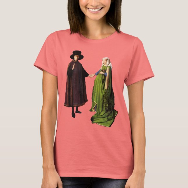 Jan van Eyck: Arnolfini Wedding Portrait T-shirt (Front)
