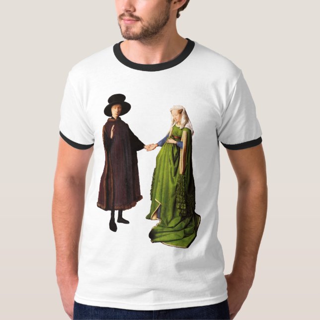 Jan van Eyck: Arnolfini Wedding Portrait T-shirt (Front)