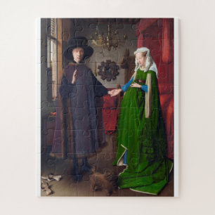 Jan Van Eyck - Giovanni Arnolfini And His Bride Jigsaw Puzzle