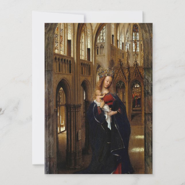 Jan van Eyck - Madonna in the Church Invitation (Front)
