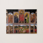 Jan van Eyck- The Ghent Altarpiece Jigsaw Puzzle<br><div class="desc">This Northern Renaissance religious masterpiece titled, The Ghent Altarpiece is made by the famous painter, Jan van Eyck using oil on wood in 1432. He served as both court artist and diplomat and became a senior member of the Tournai painters' guild, where he enjoyed the company of similarly esteemed artists...</div>