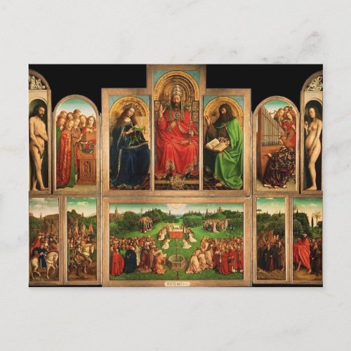 Jan van Eyck_ The Ghent Altarpiece Postcard