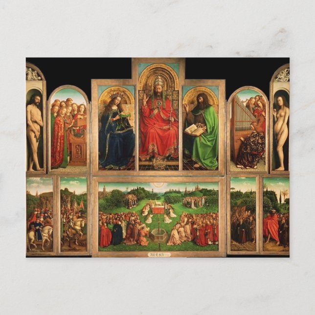 Jan van Eyck- The Ghent Altarpiece Postcard (Front)