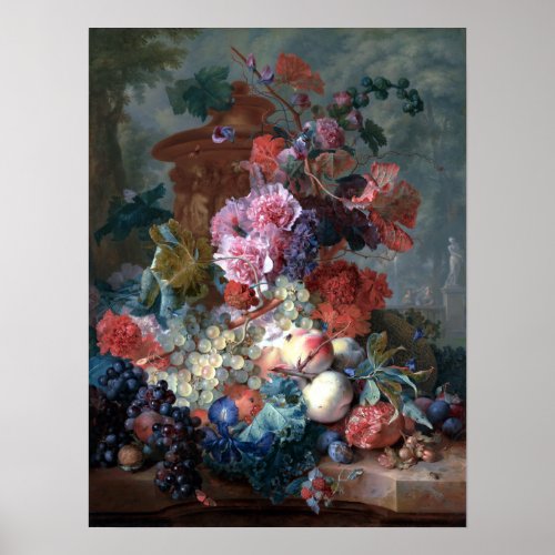 Jan van Huysum Fruit Piece Poster