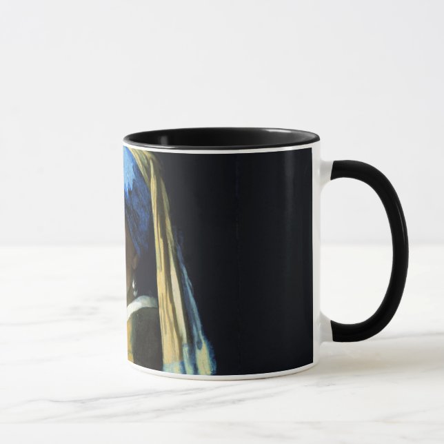 Jan Vermeer Girl With A Pearl Earring Baroque Art Mug (Right)