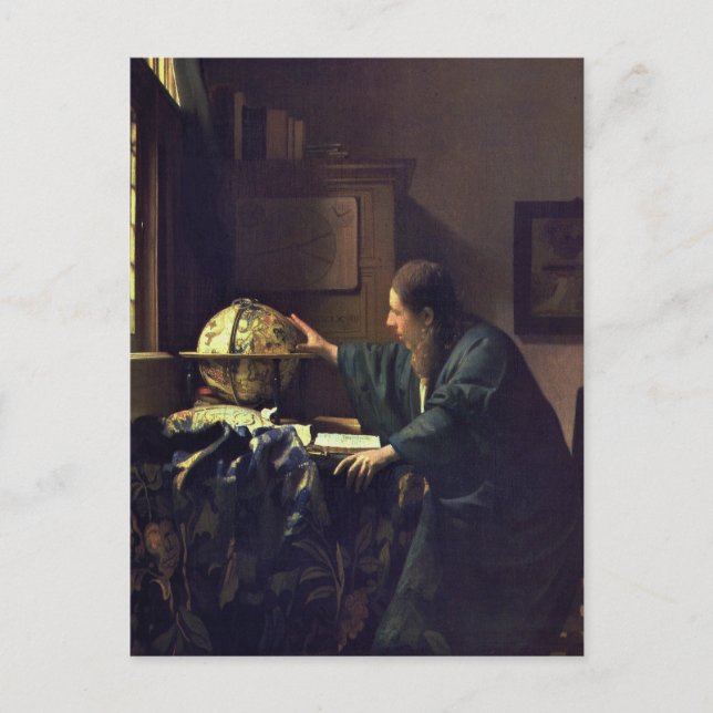 Jan Vermeer, The Astronomer Postcard (Front)