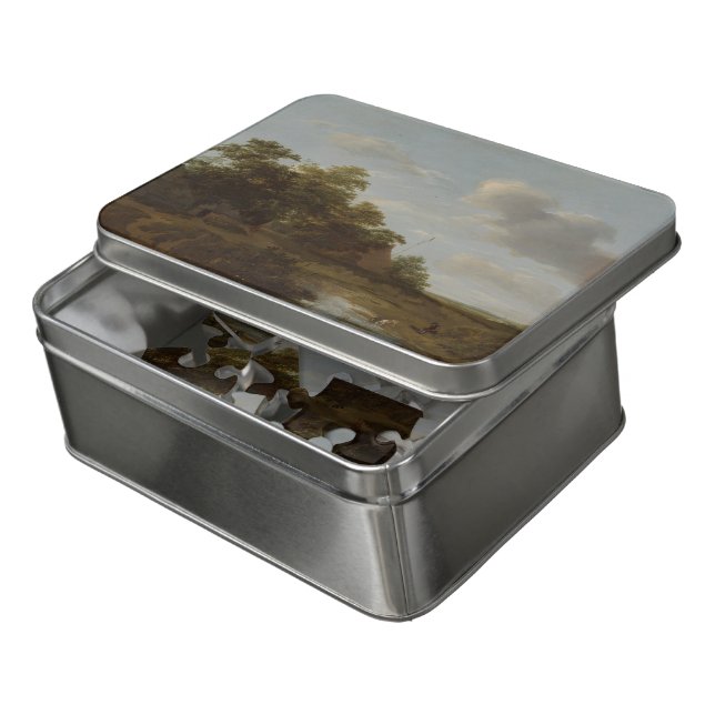 Jan Vermeer van Haarlem, Landscape with a Farm Jigsaw Puzzle (Lid Open)