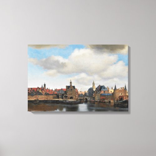 Jan Vermeer _ View on Delft Canvas Print