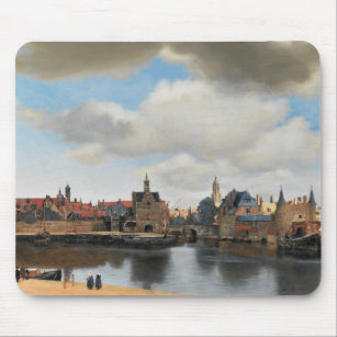 Jan Vermeer - View on Delft Mouse Pad
