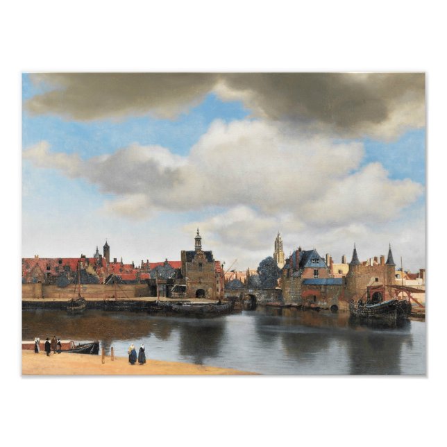 Jan Vermeer - View on Delft Photo Print (Front)