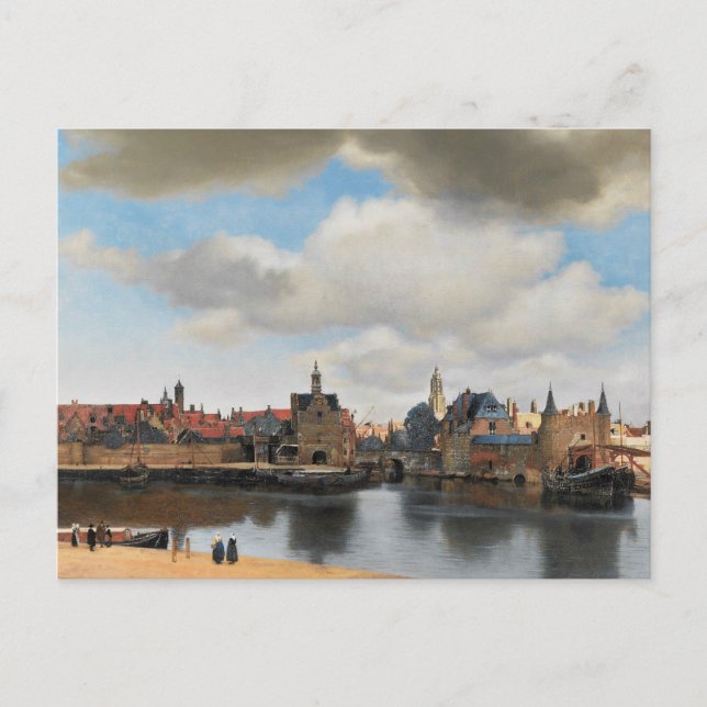 Jan Vermeer - View on Delft Postcard (Front)