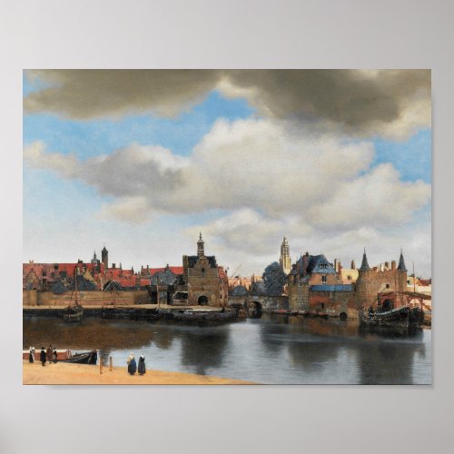 Jan Vermeer _ View on Delft Poster