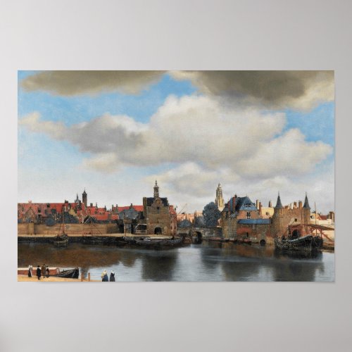 Jan Vermeer _ View on Delft Poster