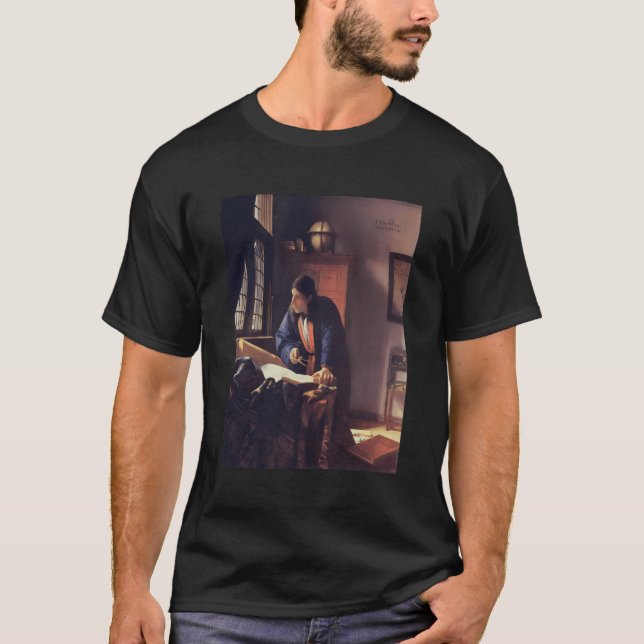 Jan Vermeer'S The Geographer T-Shirt (Front)