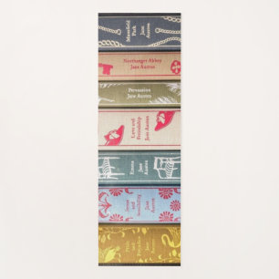 Jane Austen and  her books Yoga Mat