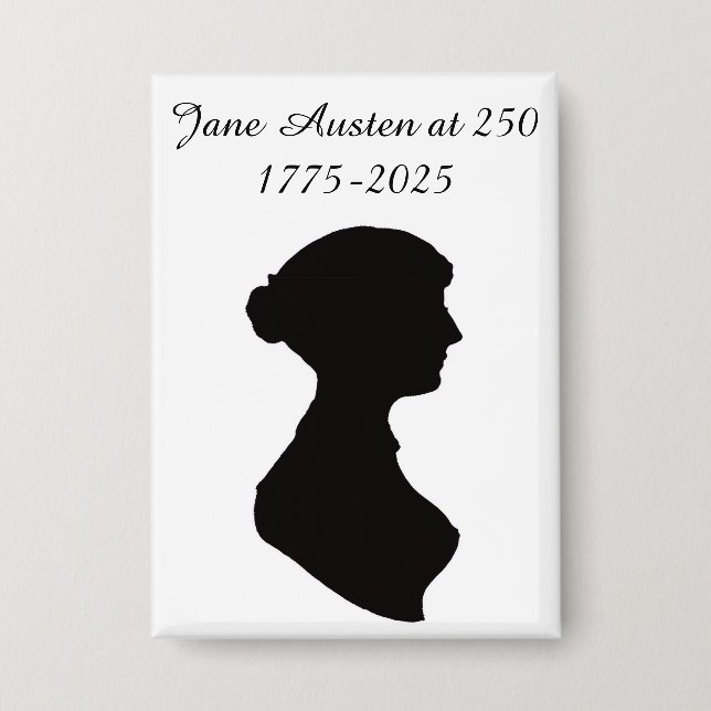 Jane Austen at 250 Button (Front)