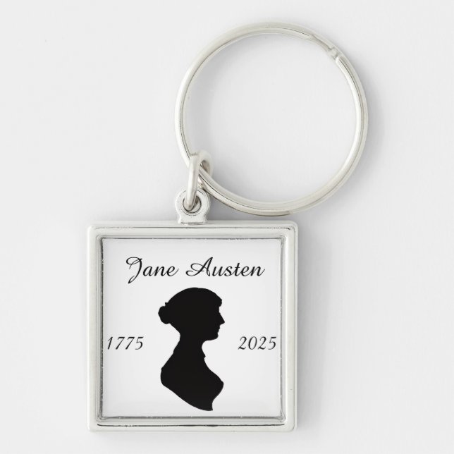 Jane Austen at 250 Keychain (Front)