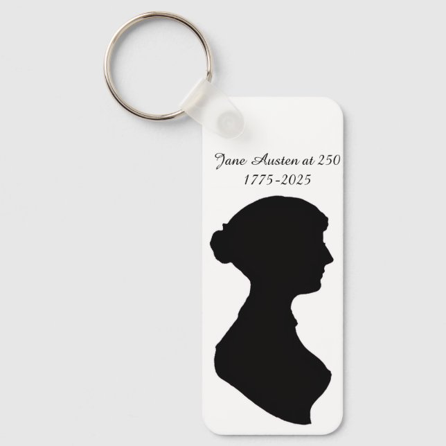 Jane Austen at 250 Keychain (Front)