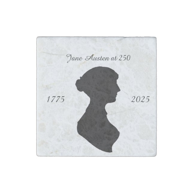 Jane Austen at 250 Stone Magnet (Front)