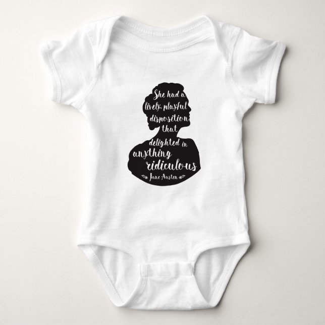 Jane Austen Baby Clothes Baby Bodysuit (Front)