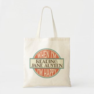 Jane Austen Book Lover Reading Gift Tote Bag