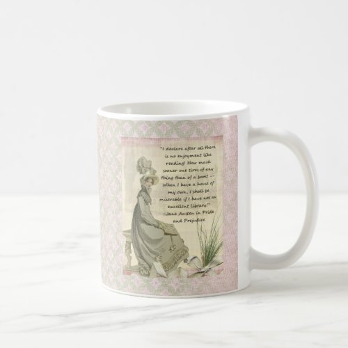Jane Austen Book Lovers Coffee Mug