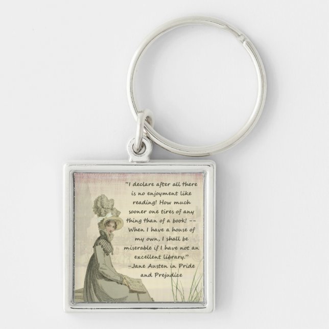 Jane Austen Book Lovers Keychain (Front)