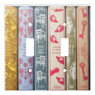 Jane Austen' Books Light Switch Cover