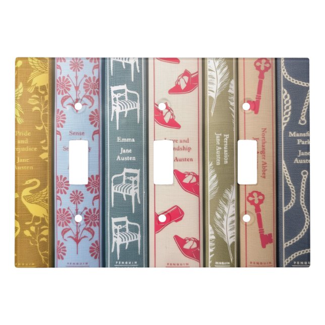 Jane Austen' Books Light Switch Cover (Front)