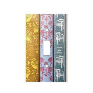 Jane Austen' Books Light Switch Cover