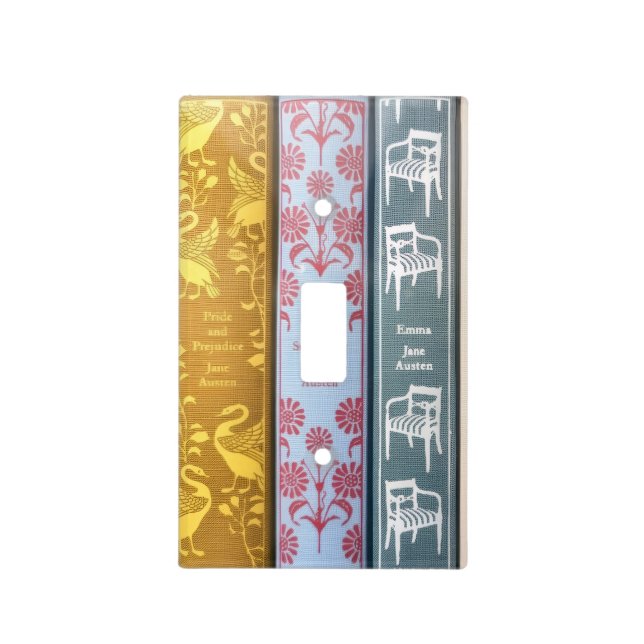 Jane Austen' Books Light Switch Cover (Front)