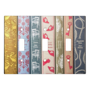 Jane Austen' Books Light Switch Cover