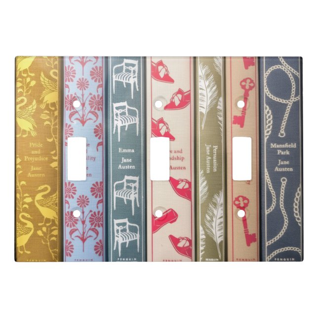Jane Austen' Books Light Switch Cover (Front)
