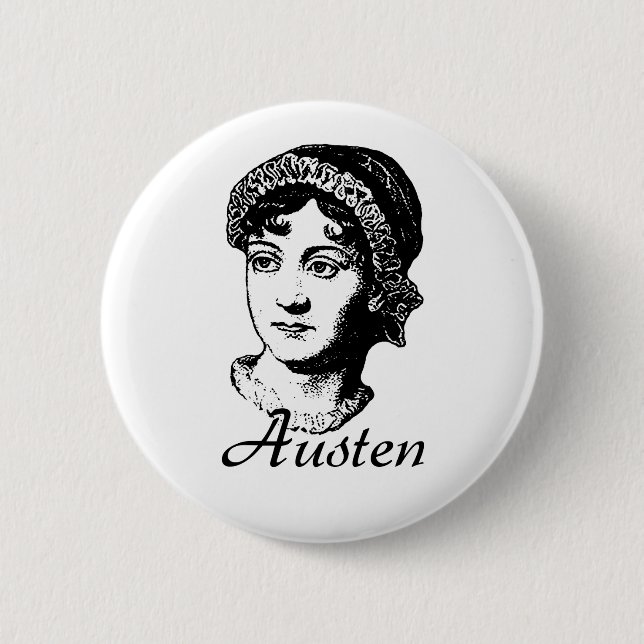 Jane Austen Button (Front)