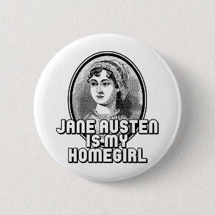 Jane Austen Button