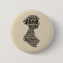 Jane Austen Button