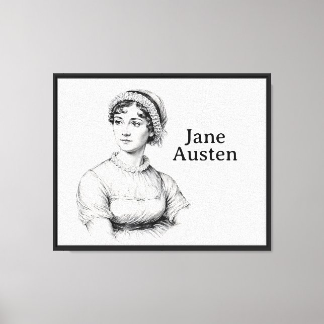 Jane Austen Canvas Print (Front)