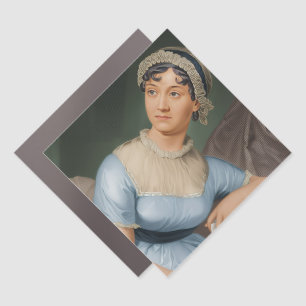 Jane Austen Car Magnet