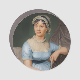 Jane Austen Car Magnet