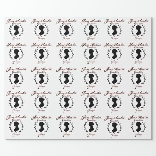 Jane Austen Couture Wrapping Paper